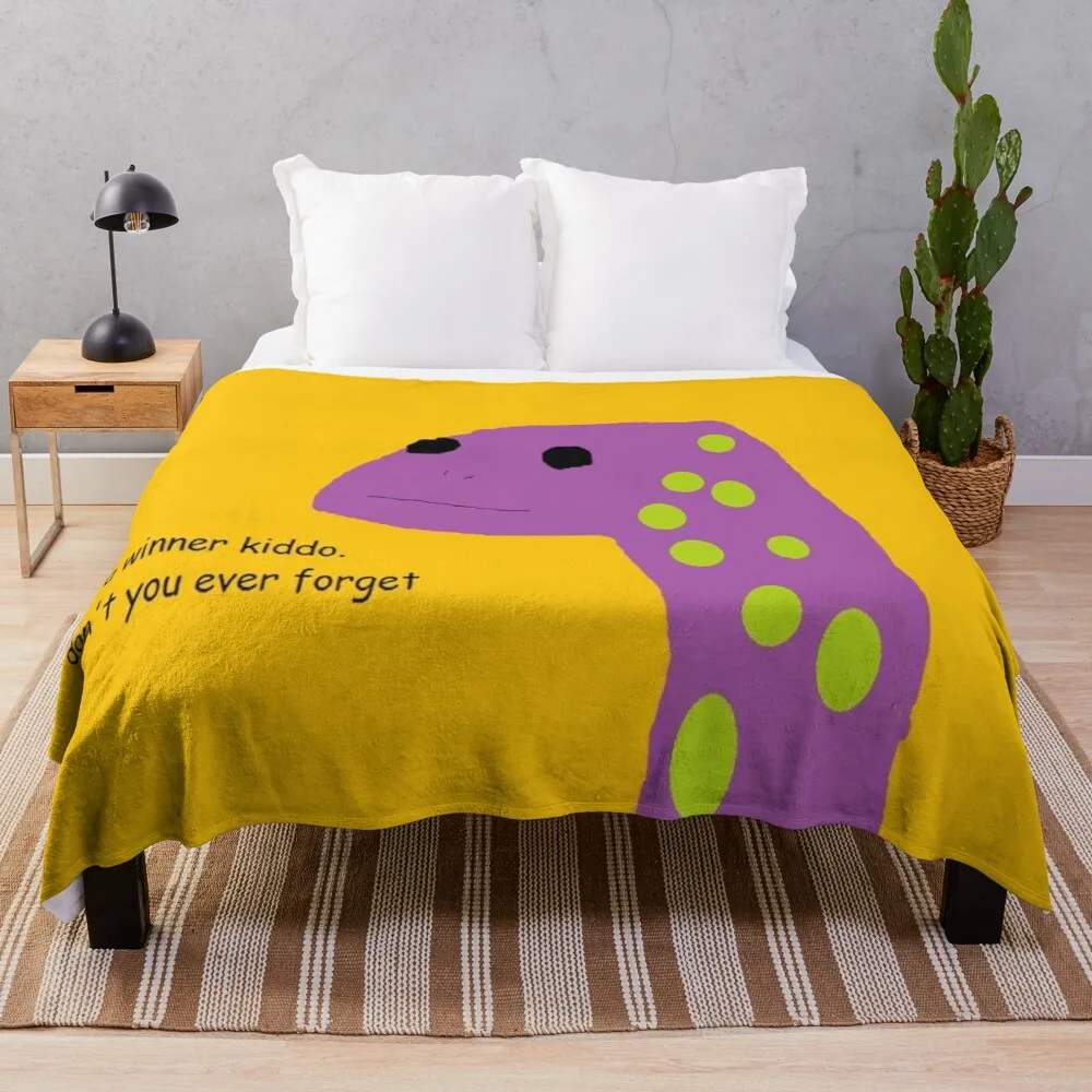 

motivational lizard Throw Blanket soft bed blankets