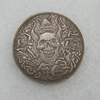 american 1881 hobo coin skull silver plated coin commemorative collectible coin gift challenge coin