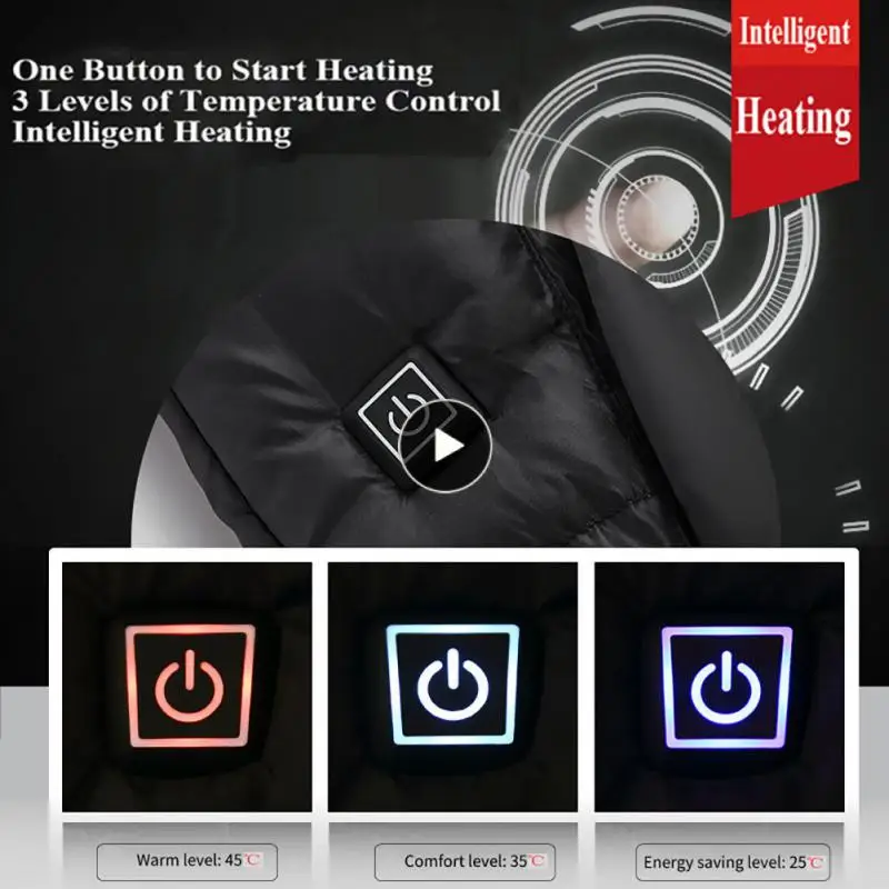 

9/11 Places Heated Vest Men Women Usb Heated Heating Vest Thermal Clothing Hunting Vest Winter Heating