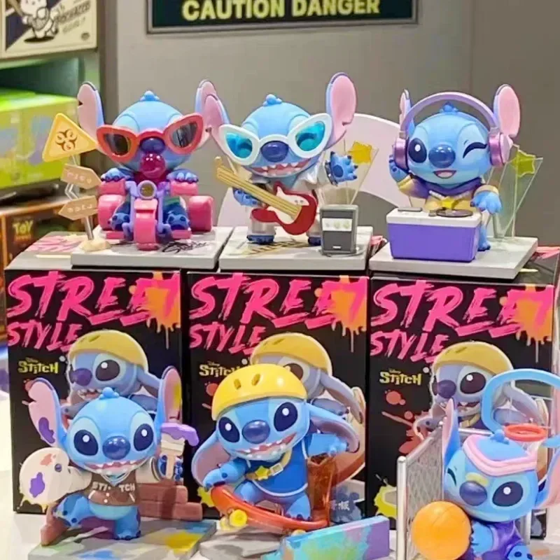 

Disney Cartoon Stitch Street Series Blind Box Mystery Box Figure Model Pvc Doll Collection Toys For Girlfriend Christmas Present