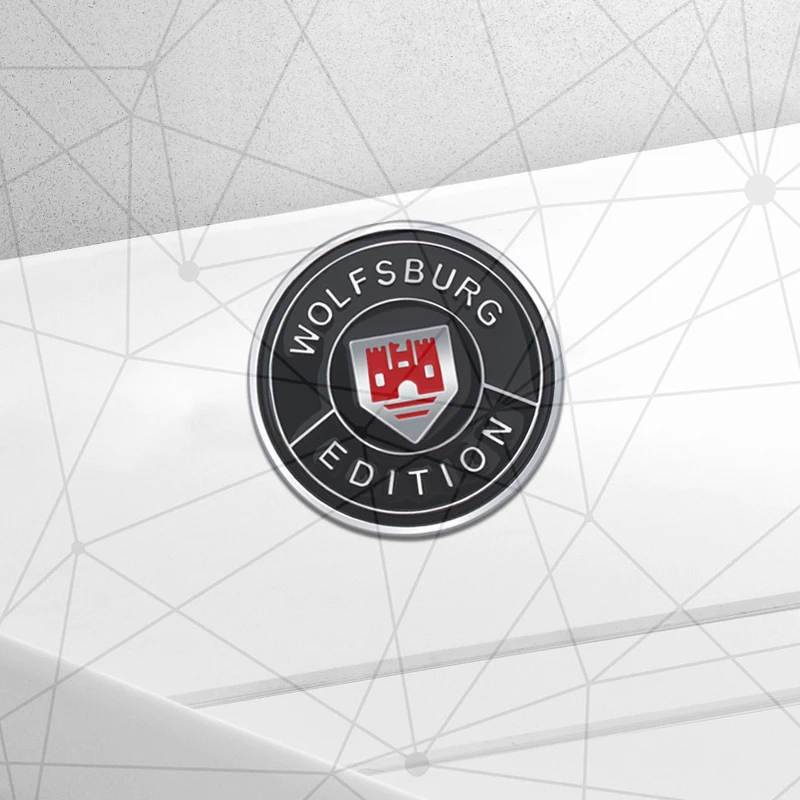 

3D Auto Metal Wolfsburg Edition, значок на решетку автомобиля, эмблема на задний багажник, наклейка, декор для Golf Polo Scirocco Jetta Passat R32 MK7 MK8