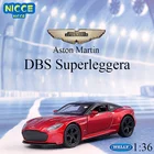 Модель спортивного автомобиля WELLY 1:36 Aston Martin DBS Superleggera, модель автомобиля из сплава, готовый продукт, Игрушечная машина B621