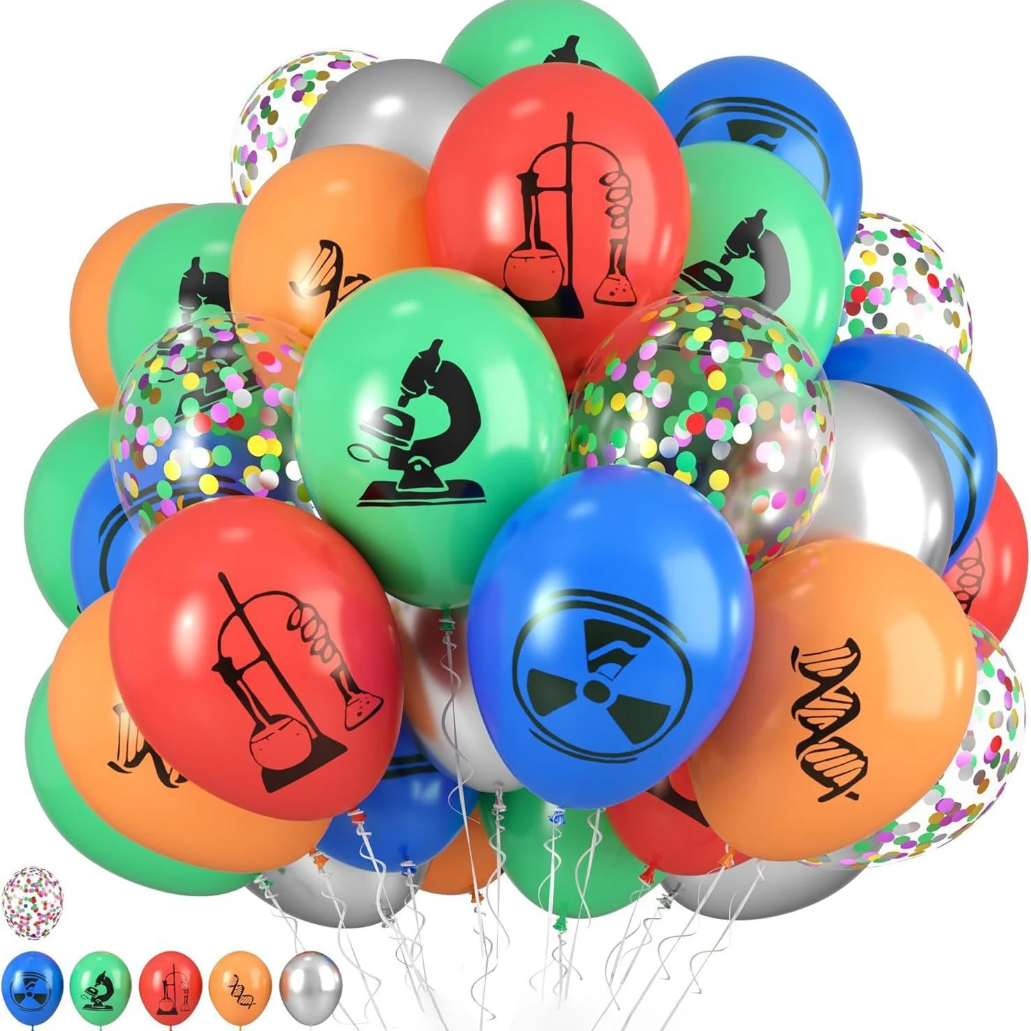

Декорации для научной вечеринки: воздушные шары, украшения для лаборатории, праздничные принадлежности для ученых