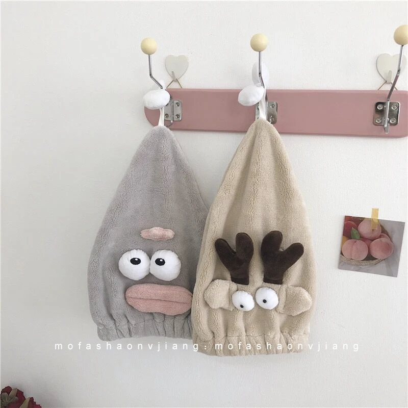 

Women's Hair Drying Caps Quick Drying Towel Caps Shower Caps Microfiber Solid Towel Caps Super Absorbent Bandanas Hair Drying Ca