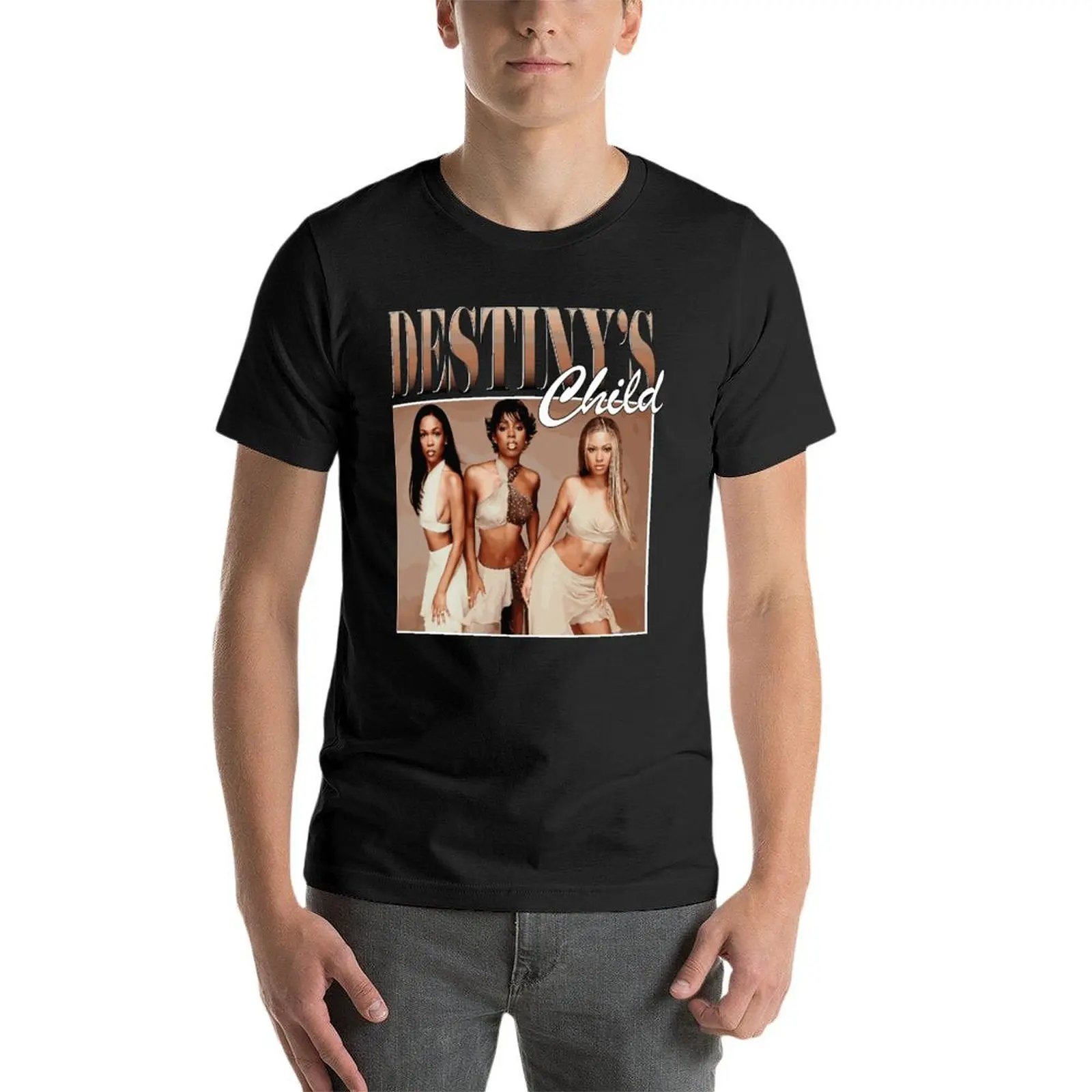 

Destinys Child Vintage Oversized Tshirt Branded Men'S Clothing 100% Cotton Streetwear Big Size Top Tee