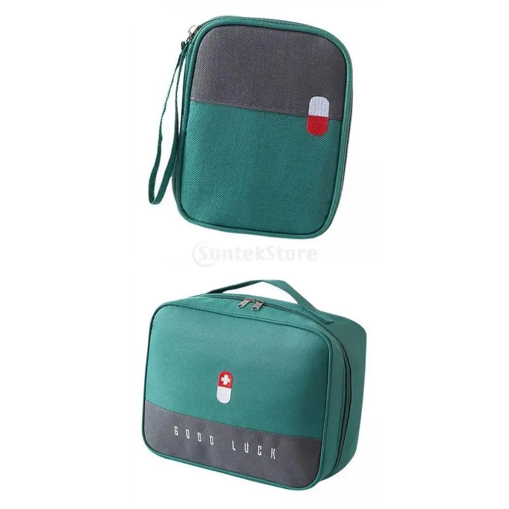 

Set of 2 First Aid Bag/ Storage Emergency Survival Empty for Hiking Camping