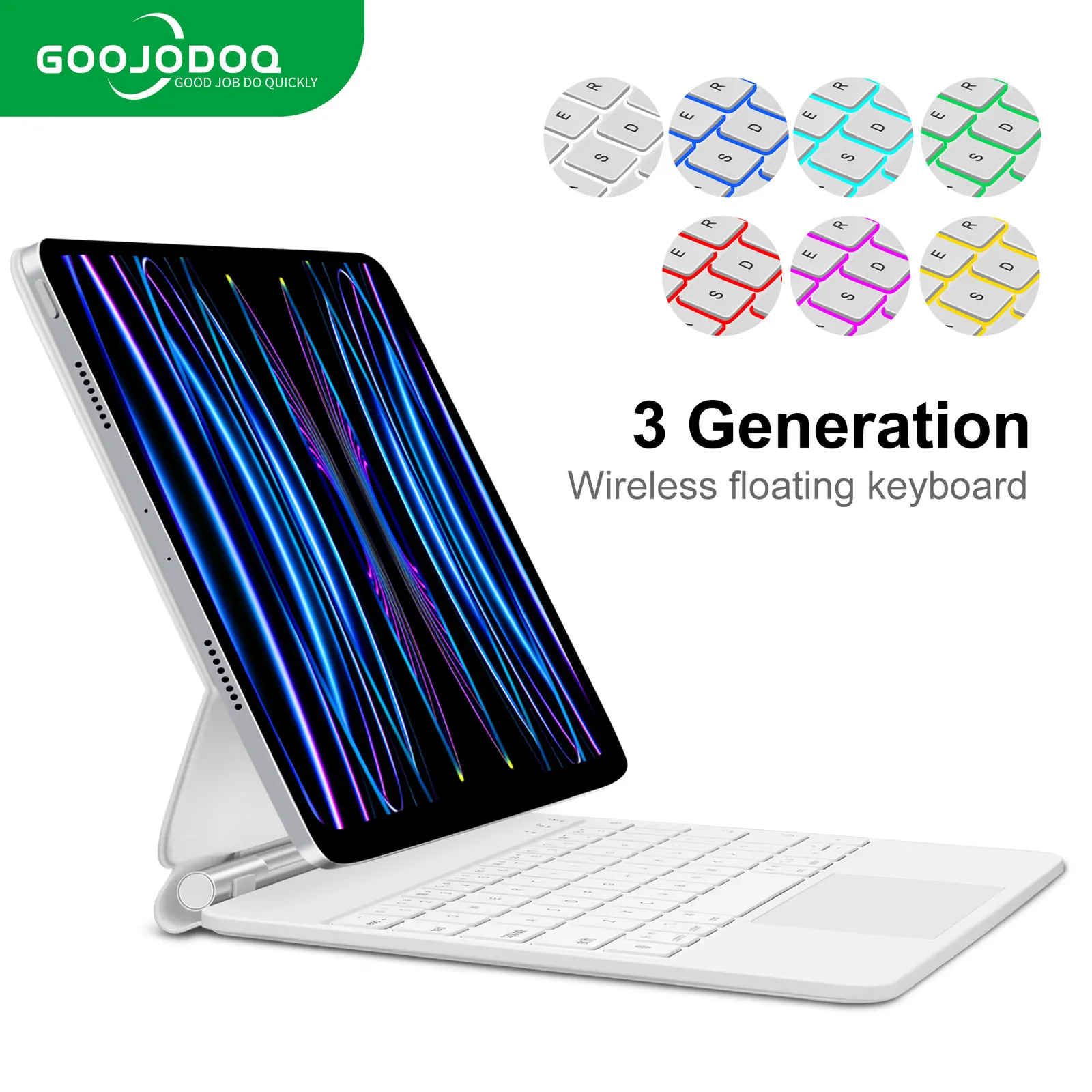 GOOJODOQ Magic Keyboard for iPad Pro 11 12 9 12.9 Air 4 Air 