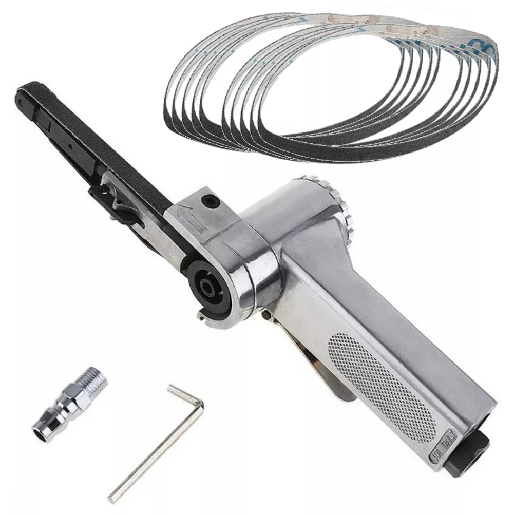 3/8-дюймовая Пневматическая Ленточная Шлифовальная Машина 10 Лент Для Полировки