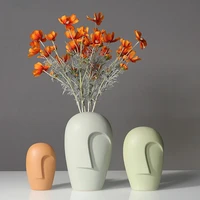 abstract face vases creative artist design sense warm colors morden home decoration nice gift for valentine birthday