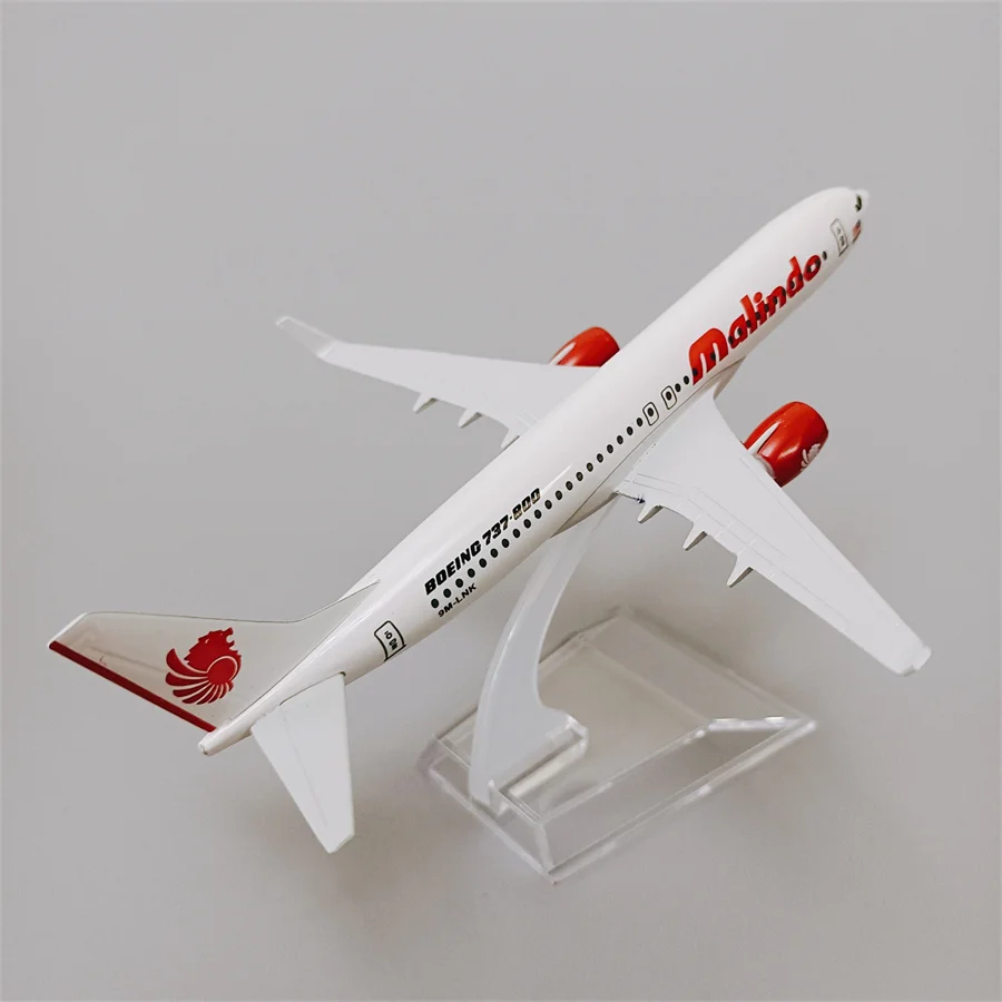 

16cm Alloy Metal Air Malaysia Malindo Boeing 737-800 B737 Airlines Airplane Model 1/400 scale Diecast Plane Model Aircraft