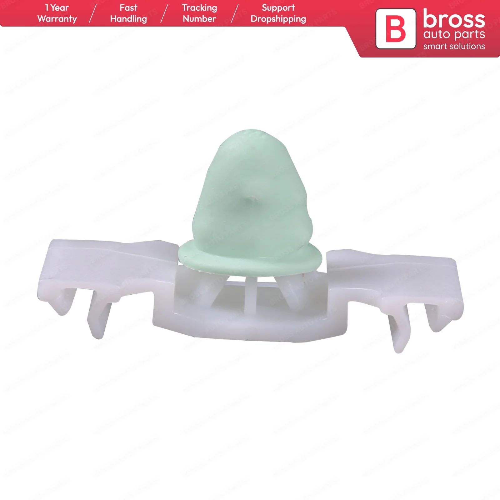 

10 Pieces Side Moulding Clip, White for VW : 1H0853585A