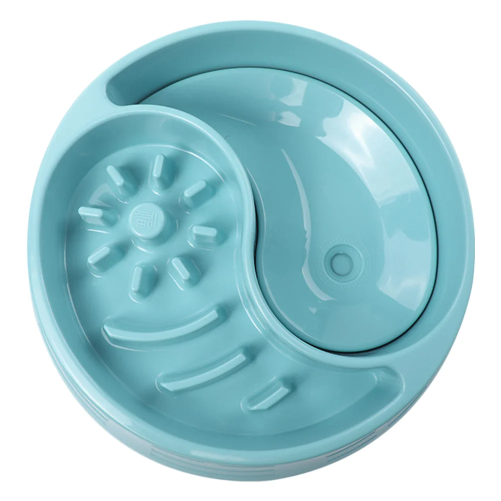 

1pc Anti-choking Food Bowl Plastic Slow Feeder Creative Slow Eating Bowl Practical Feeder for Pet Cat