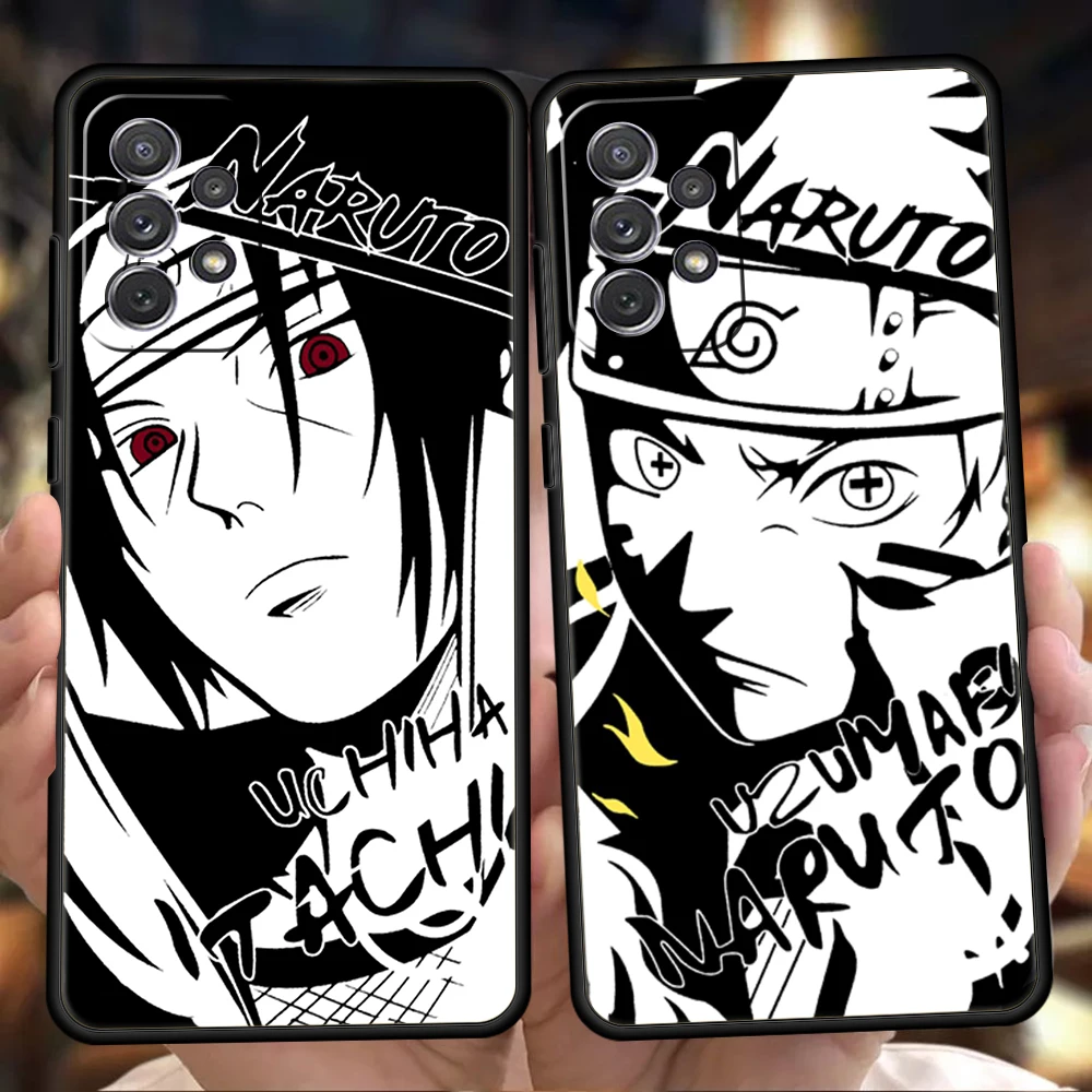 

Naruto Black Background Silicon Case For Samsung Galaxy A32 A52 A13 A22 A72 A51 A71 A41 A11 A31 A21S 5G Luxury Phone Cover Shell