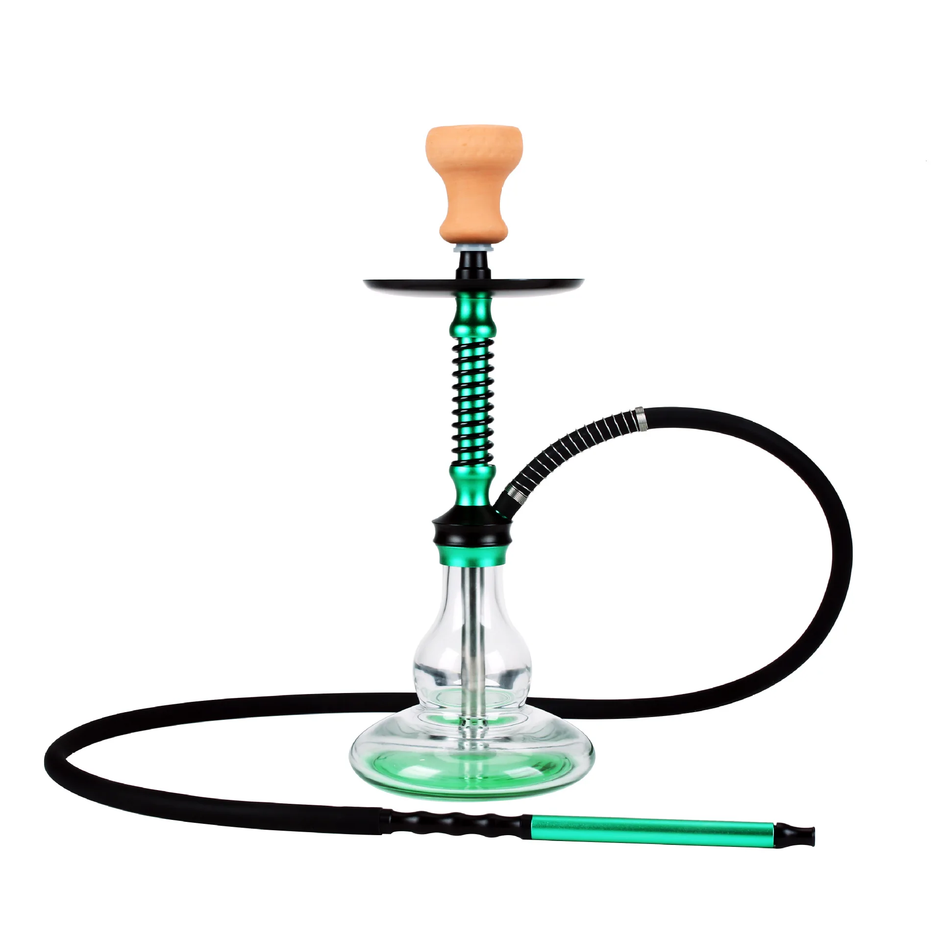 

Single Pipe Top Smoke Hookah, Aluminum Alloy Shisha Set, Smoking Steamers, Narghile Hooka Complete Kit, Gift, Medium Size, New