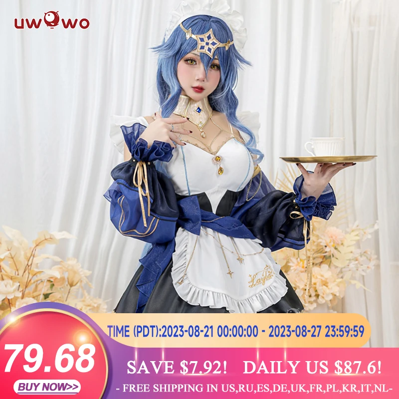 Женский костюм горничной для косплея Лэй, костюм горничной, эксклюзивный костюм горничной Венти