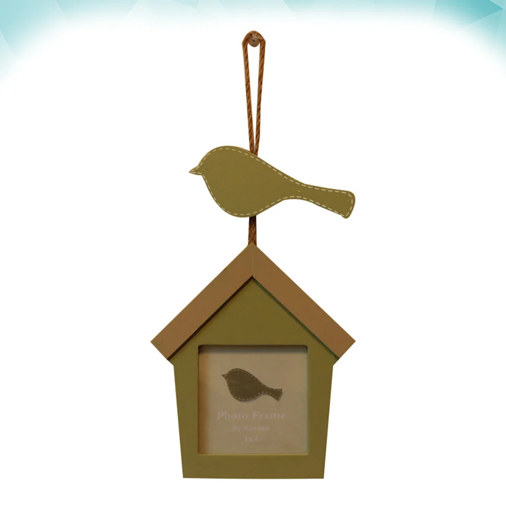 

Wooden Photo Frame Combination Sing Bird House American Country Decorative Picture Hanging
