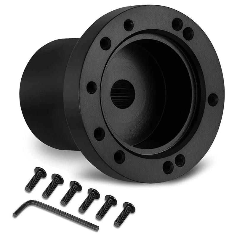 

Golf Cart Accessories CNC Aluminum Alloy Steering Wheel Adapter For EZGO TXT RXV Adapter Black