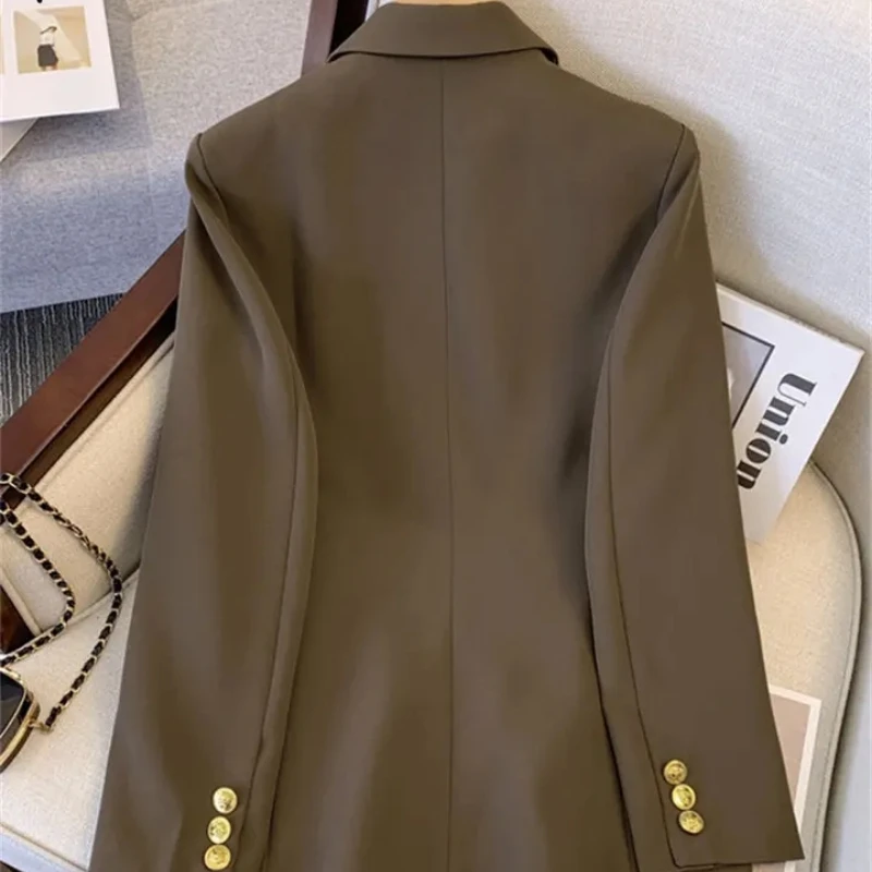 Korean Fashion Blazer Women Long Sleeve Jacket Black Suit Office Ladies Slim Spring Autumn Coat Chic High Quality Blazer