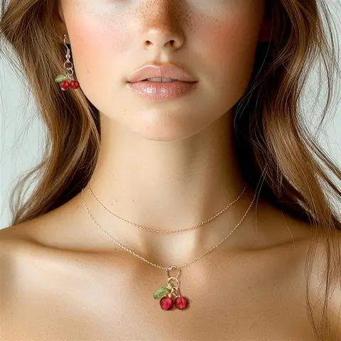 SEVENWELL 3D стеклянные вишневые подвески