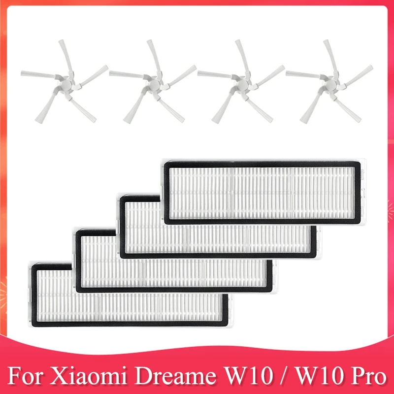 

Accessory Kit For Xiaomi Dreame W10 / W10 Pro Robot Vacuum Cleaner Side Brush HEPA Filter Replacement Parts