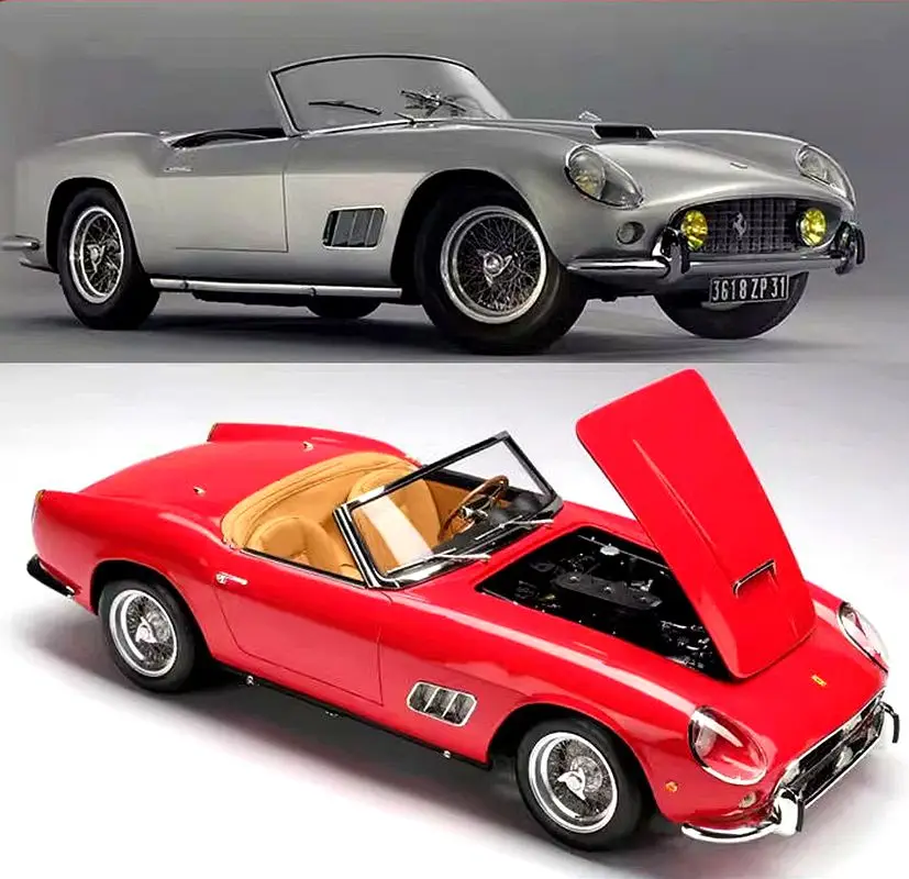 GFCC 1:64 красный 1960 Ferri 250GT классический винтажный кабриолет Калифорния с открытой