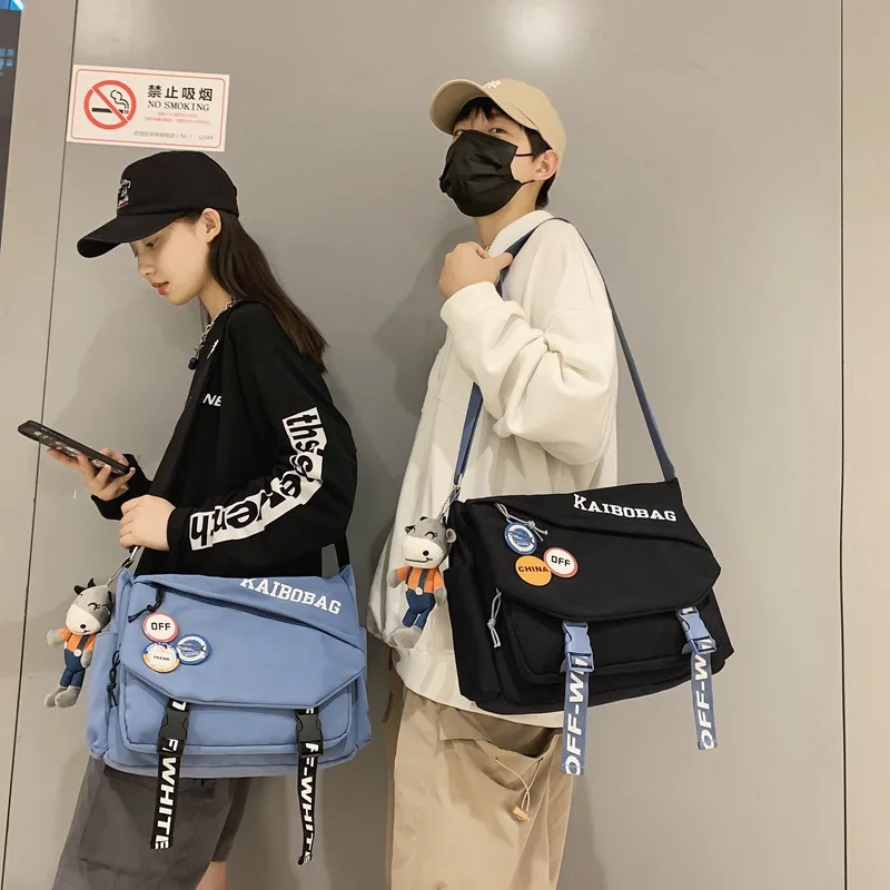 

Модные женские холщовые сумки через плечо для молодежи, повседневные женские сумки большой вместимости, однотонные сумки через плечо, сумк...