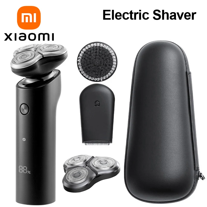 

XIAOMI MIJIA Electric Shaver Razor S500C S500 Shaving Rechargeable Trimmer Beard Triple Blade For Men's Dry Wet Machine Shaving