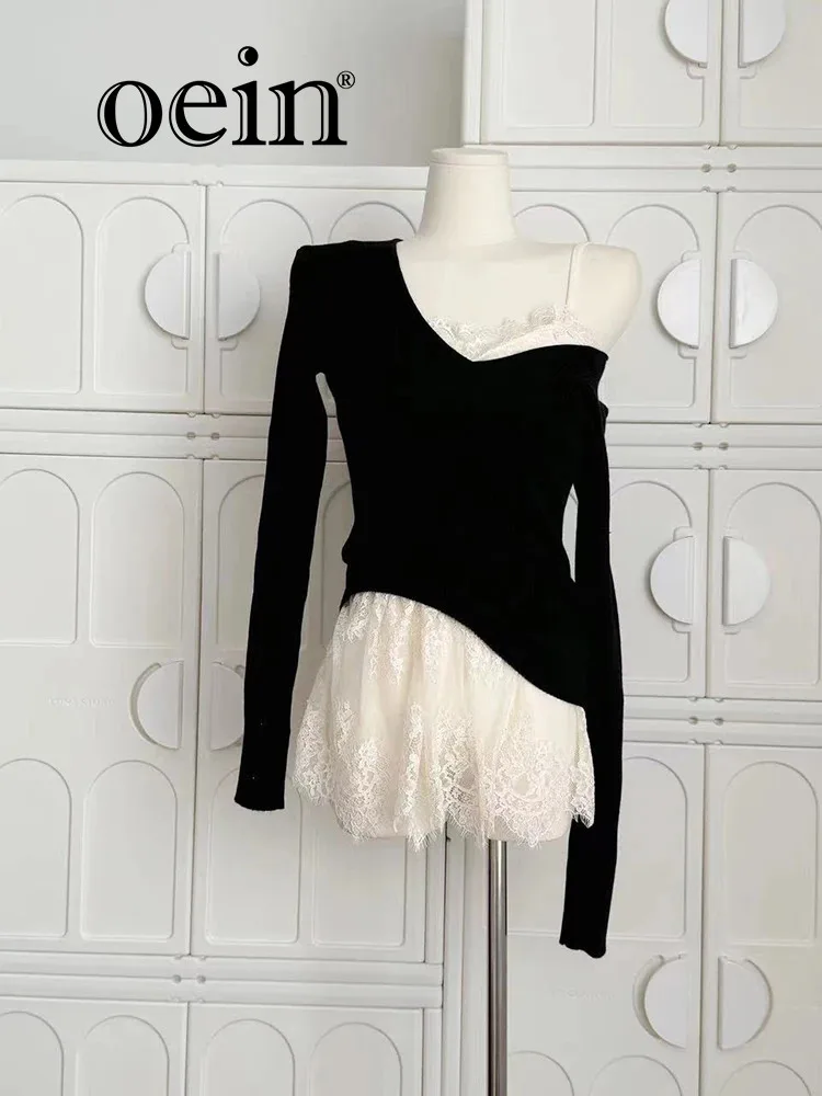 [Oein] Я осень чистый желаний бога войны кружевной ремень Осеннее базовое кружево