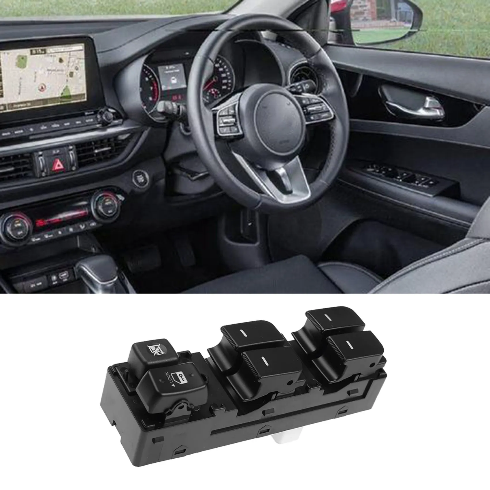 

Right Hand Drive RHD Power Main Window Switch Glass Window Lifter Main Switch for Kia Cerato 935701M600WK