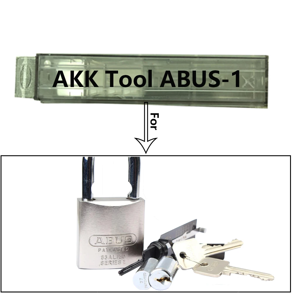 New Arrival AKK Tools ABUS-1 6 Pin 2 IN 1 PICK Professional Locksmith Tool
