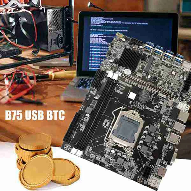 Семейная материнская плата для майнинга BTC + случайный процессор 2X DDR3 8 Гб 1600 МГц