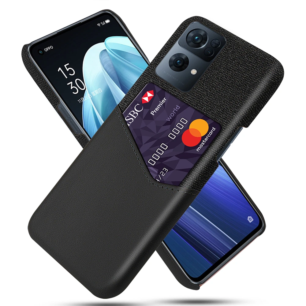 

Business Case For OPPO Reno 7 5 4 3 6 Pro Plus 5G Ace Funda Card Slots Cover For OPPO Reno4 SE Lite Reno2 F Reno5 Z K Capa Coque