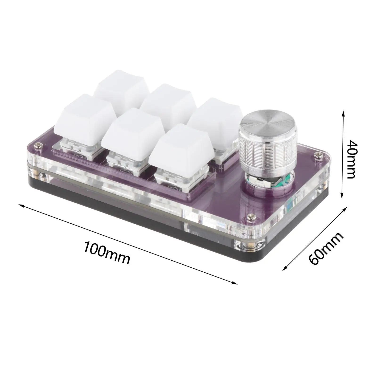 

Mini Keypad Type-C with Knob Shortcut Key Hot Swappable DIY for Home Laptop