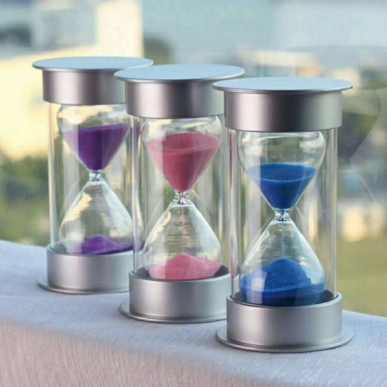 

Various Hourglass 60 Glass Colors Mini Clock Timer Desk Gift Sand Children In Decoration Available Sandglass Minutes Kids Home