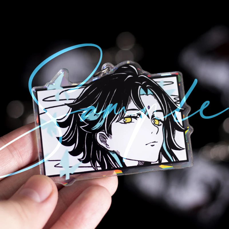 Аниме Genshin Impact Venti Xiao Tartaglia Diluc Ragnvindr Yae Miko Ganyu Raiden Shogun Kaedehara Kazuha Zhongli Косплей Брелок