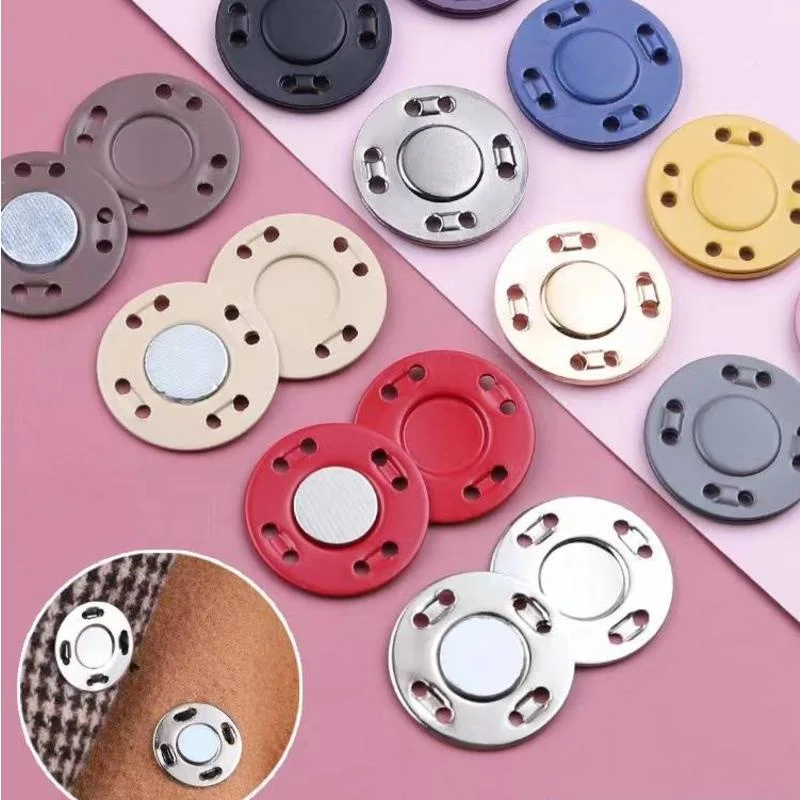 

5 Pairs Magnetic Snap Buttons Clothing Invisible Magnet Button Sewing Supplies for Jacket Coat Cardigan Bag Handmade DIY Craft