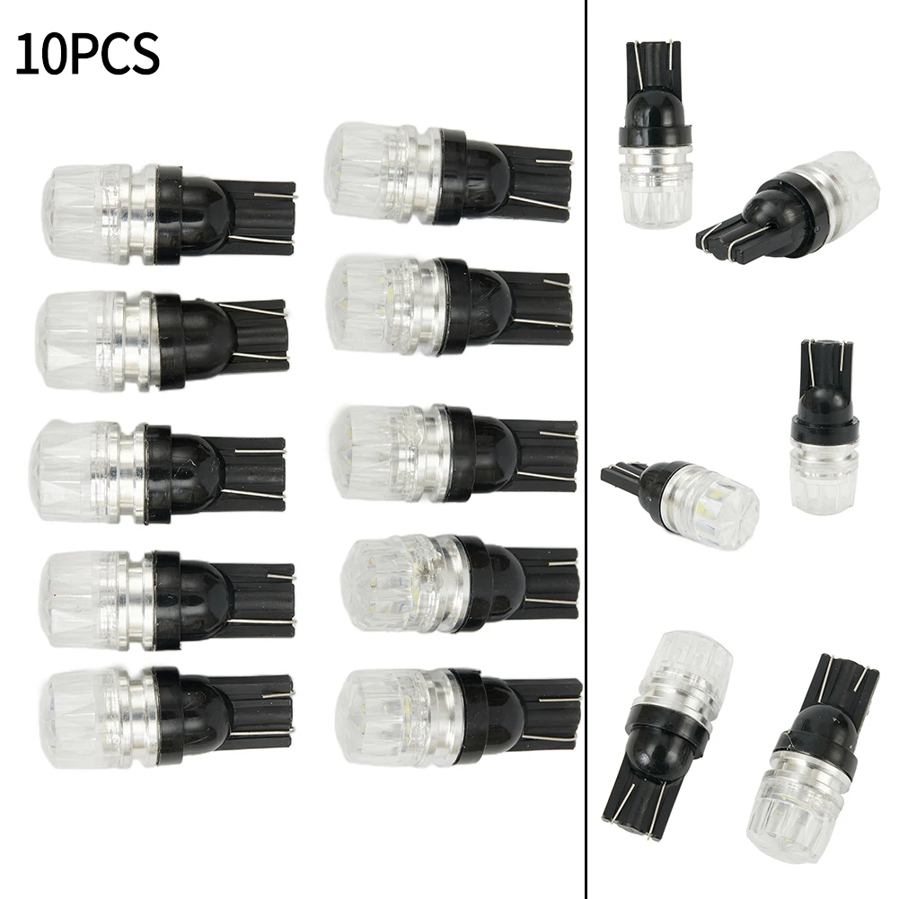 

10pcs White T10 2SMD LED High Power Dome Map License Light Bulbs W5W 194 147 152 158 159 161 168 184 192 193 259 280 285 447 464