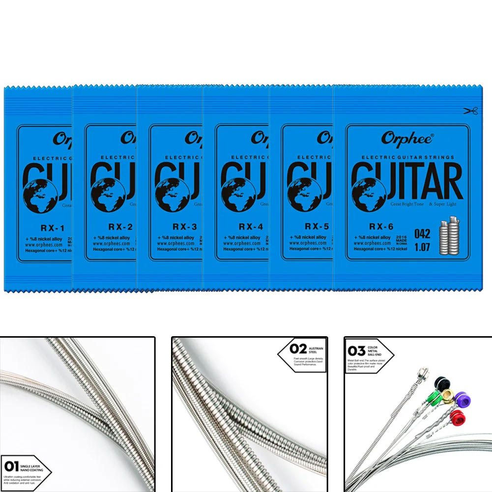 

Practical Durable Single String Electric Guitar Replacement Super Light Gauge 009-042 Accessory Adapter Assembly
