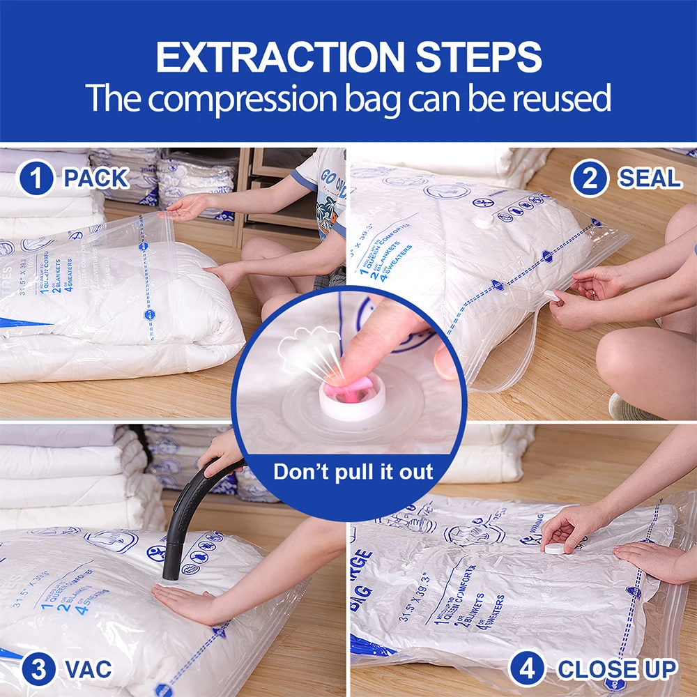 Товар для вакуумного хранения ручной насос путешествий с двойной