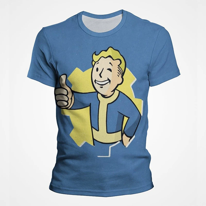 

Summer New Fallout T-Shirts Game 3D Print Streetwear Men Women Casual Fashion Oversized T Shirt Harajuku Kids Tees Tops Clothing