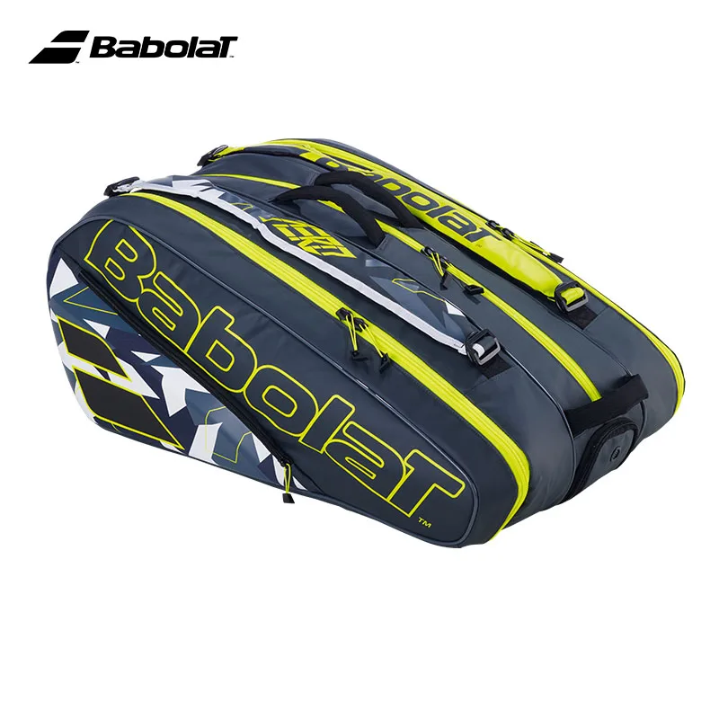 12-Pack Huge Capacity Babolat Tennis Bag Alcalas Pure Aero Tennis Racket Backpack Unisex Durable 2023 Padel Squash Tenis Handbag