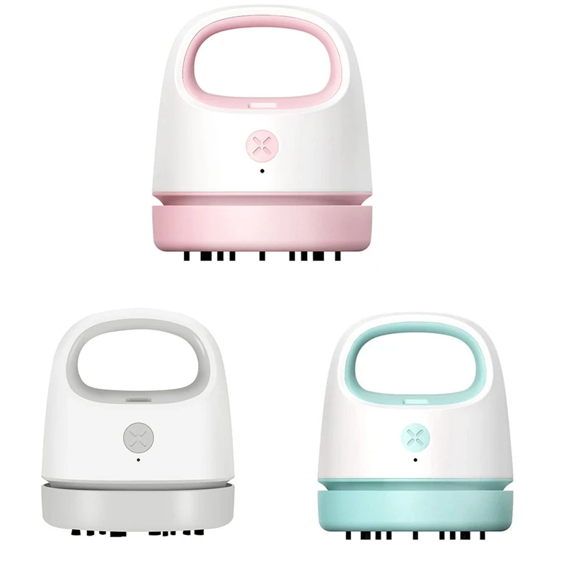 

Handheld Desktop Vacuum Cleaner With USB Rechargeable Mini Cute 2 Speed Suction Best For Cleaning Dust,Crumbs