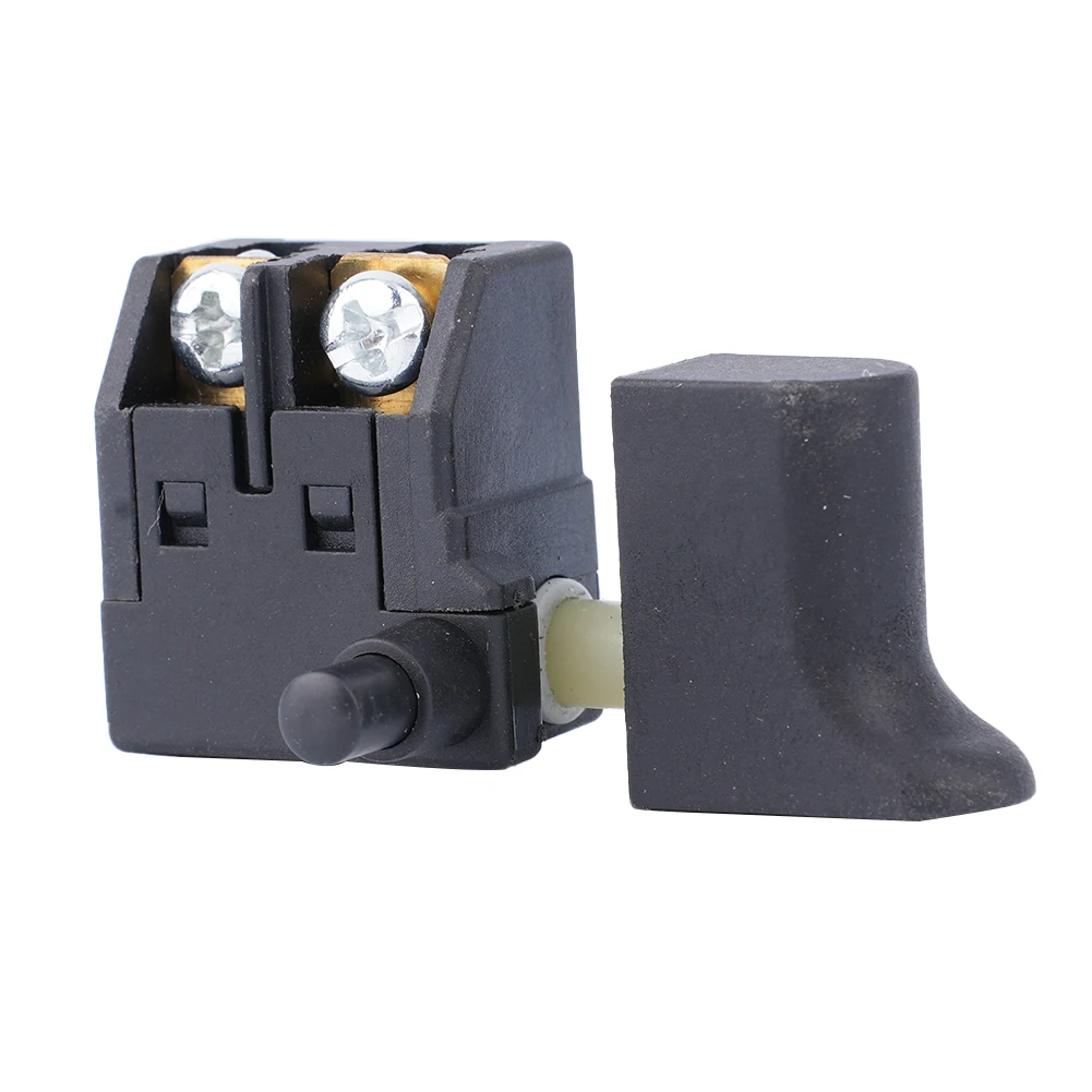 

Button Electric Drill Switch Trigger SPST Type Self Rest Speed Control Knob Cutting Lock On Plastic Regulating