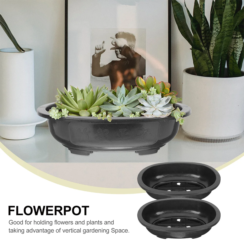 2 шт. цветочный горшок дерево бонсай садовый держатель кактус сочная чаша горшки