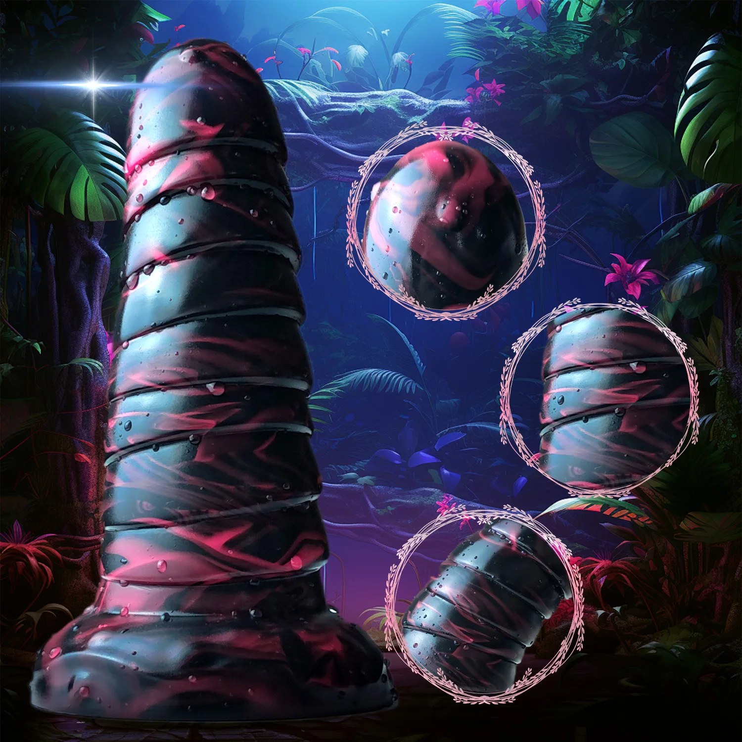 Животное Червь Силиконовые Длинные Анальная Пробка Вставка Анальное Расширение