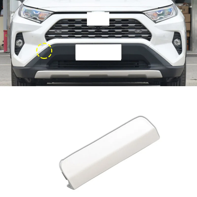 

Автомобильный бампер, крышка переднего бампера, фаркоп, крышка для Toyota RAV4 RAV 4 2020 2021 2022 2023, крышка с проушиной для прицепа