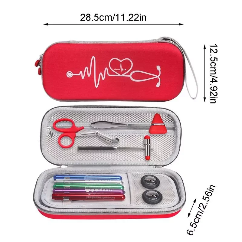 

EVA Portable Stethoscope Carrying Case Storage Box Shell Mesh Pockets For 3M Littmann III Stethoscope Medical Organizer Bag