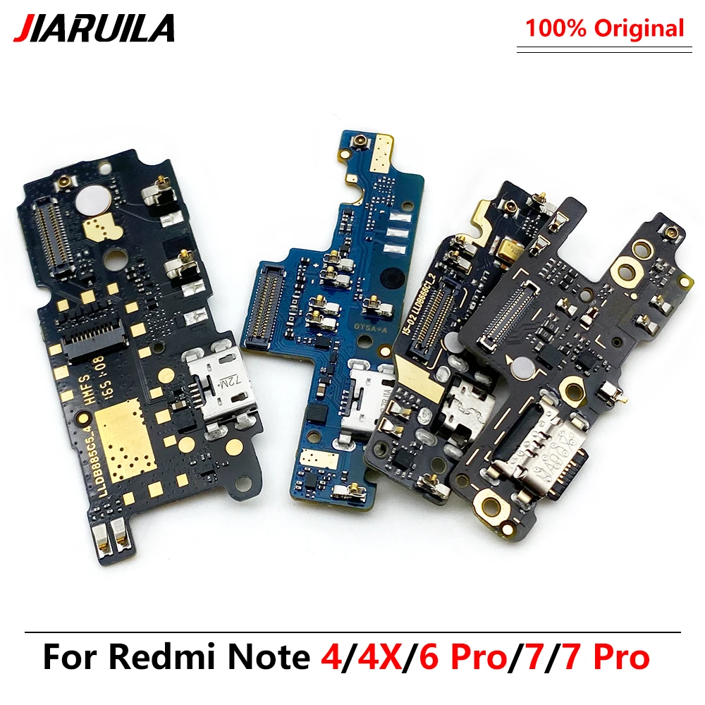 100% Оригинальная док-станция USB гибкий кабель с микрофоном для Redmi Note 5 4 4X 6 7 10 10S 8T 9 9S