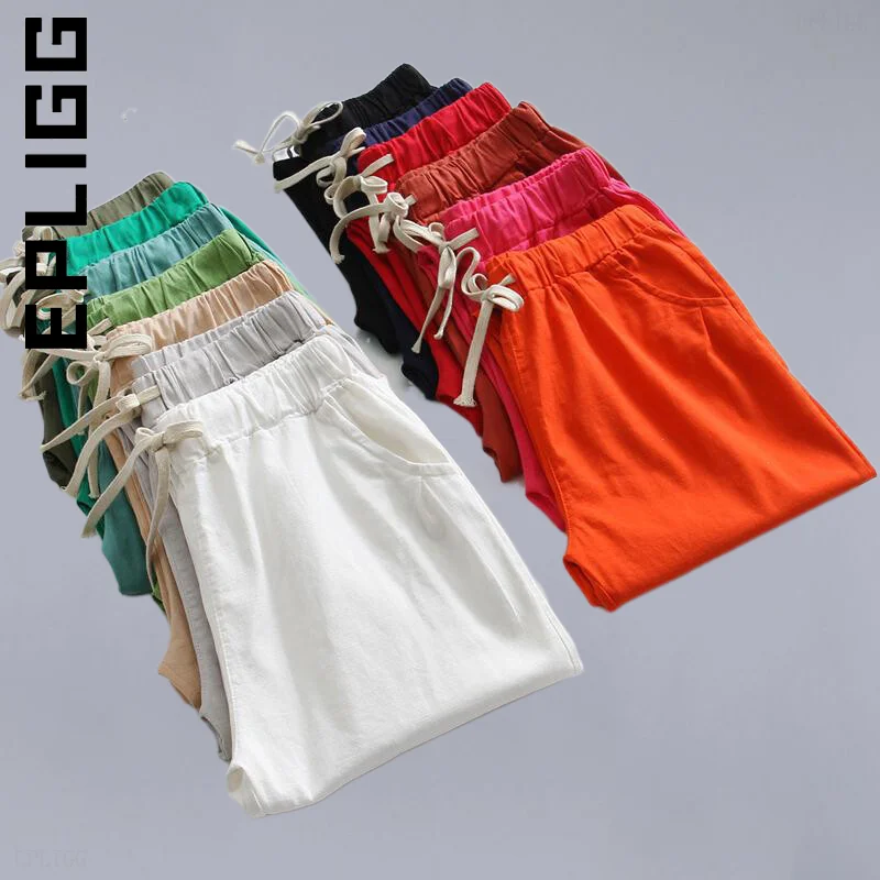 

Epligg Women Trousers New Pants Slim Hip For Women Cotton Linen Pants Women Trousers Hot Sale Leg Female Streetwear