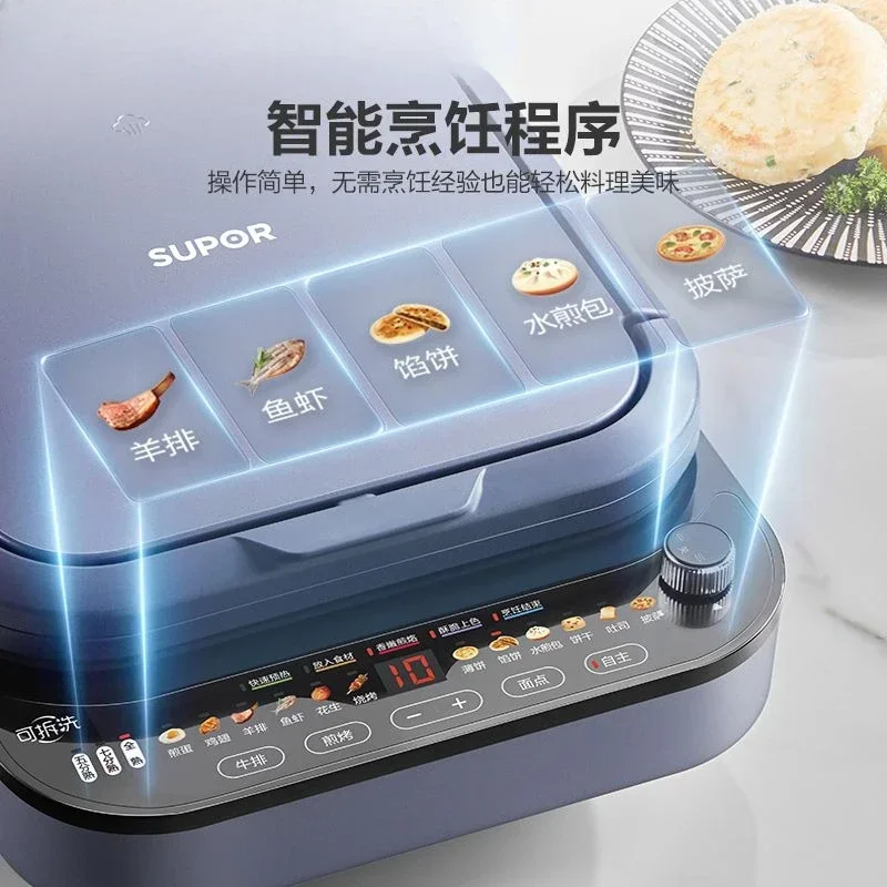 Электрическая многофункциональная сковорода для блинов. Увеличенный и глубокий.